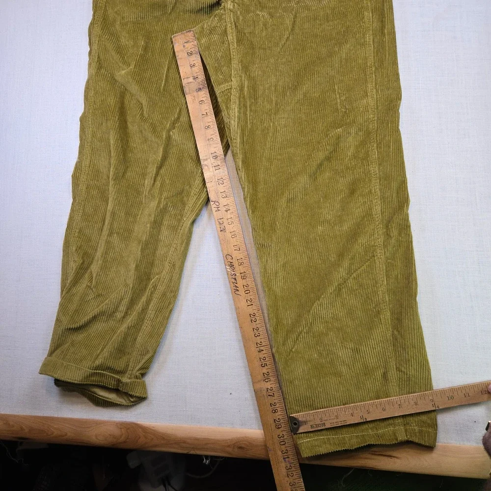 Levi Pants Corduroy Large Men's Brown Green 34